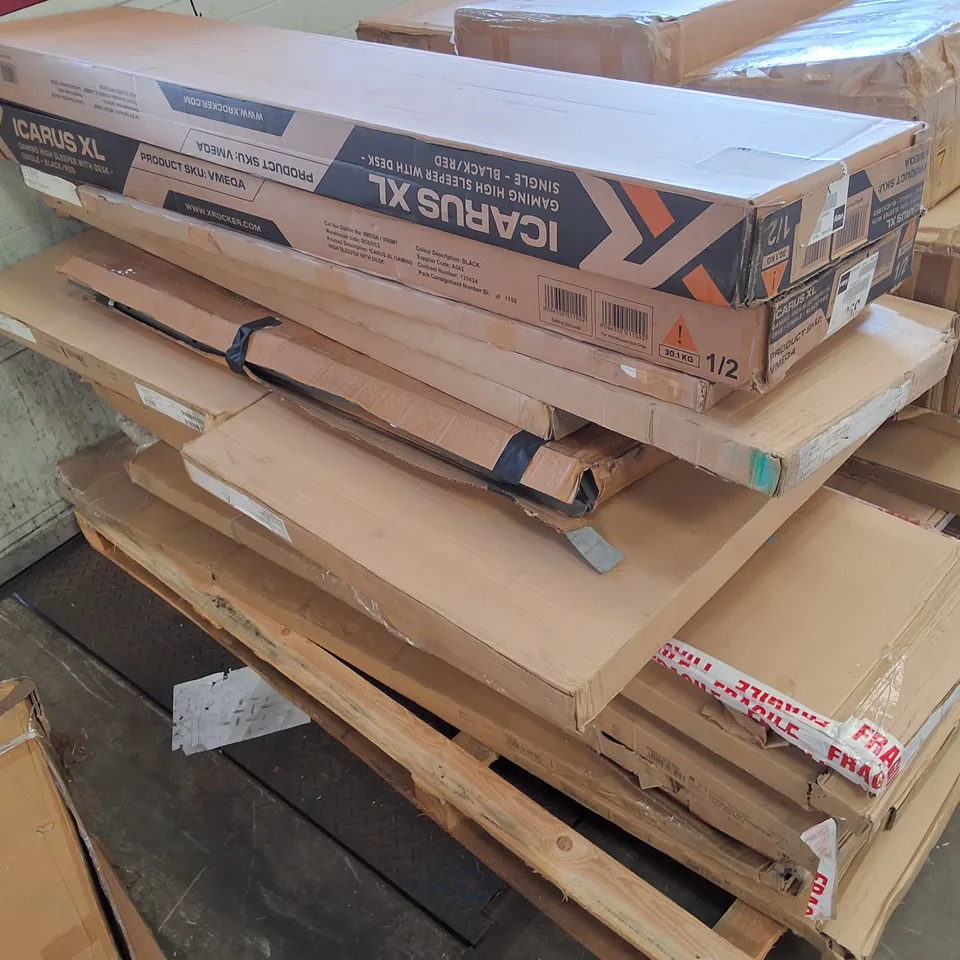 PALLET CONTAINING ASSORTED FLATPACK FURNITURE PARTS