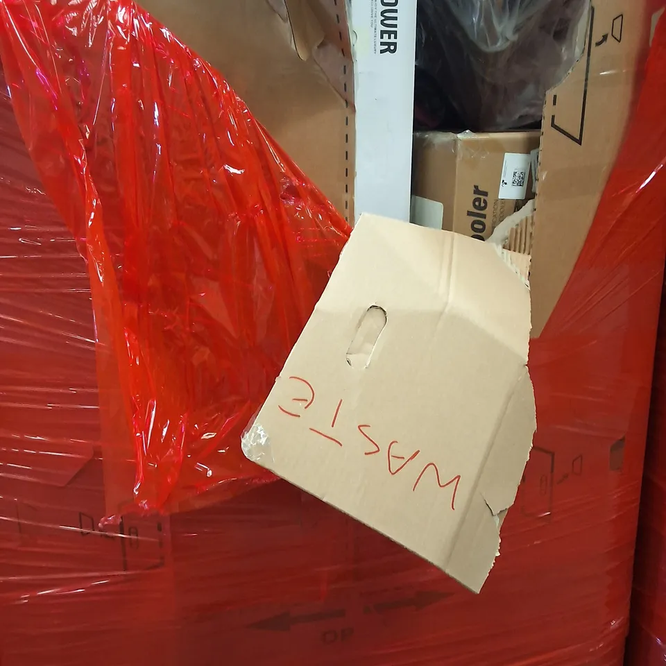 PALLET OF ASSORTED HOUSEHOLD GOODS AND ITEMS TO INCLUDE;SHOWER SET,AIR COOLER,BASKET