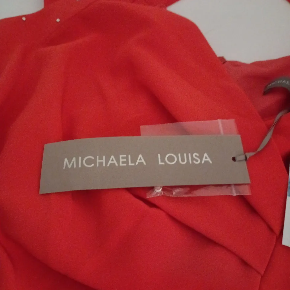 MICHEALA LOUISA ORANGE DRESS UK 10 TAGGED