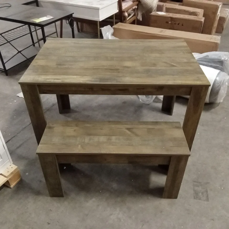 DINING TABLE WITH BENCH 