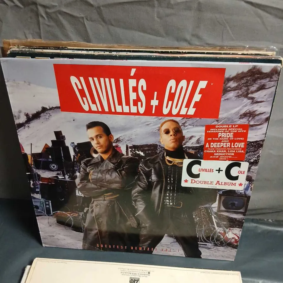 SET OF APPROX 12 VINYL'S TO INCLUDE - PHIL COLLINS, LINKIN PARK, NOW THATS WHAT I CALL MUSIC 16, HURRICANE AND CLIVILLES + COLE