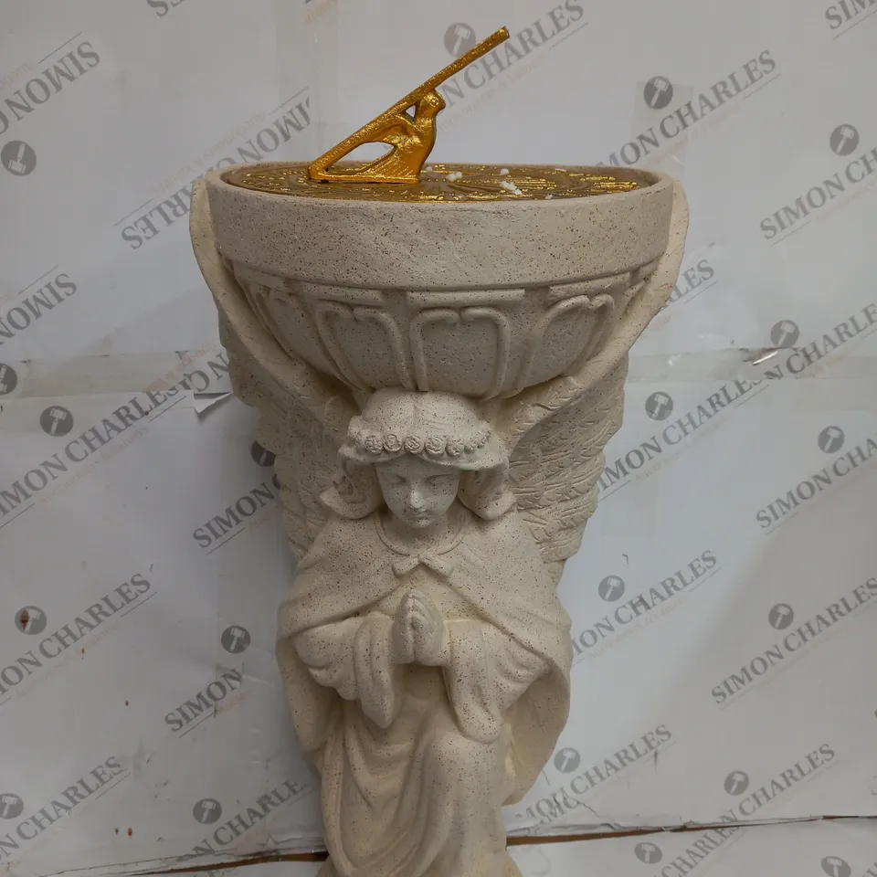 MY GARDEN STORIES ANGEL SUN DIAL SCULPTURE