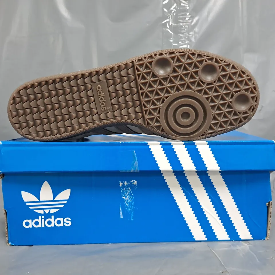 BOXED PAIR OF ADIDAS SAMBA OG WOMEN'S SHOES IN BEIGE/BROWN SIZE UK 6