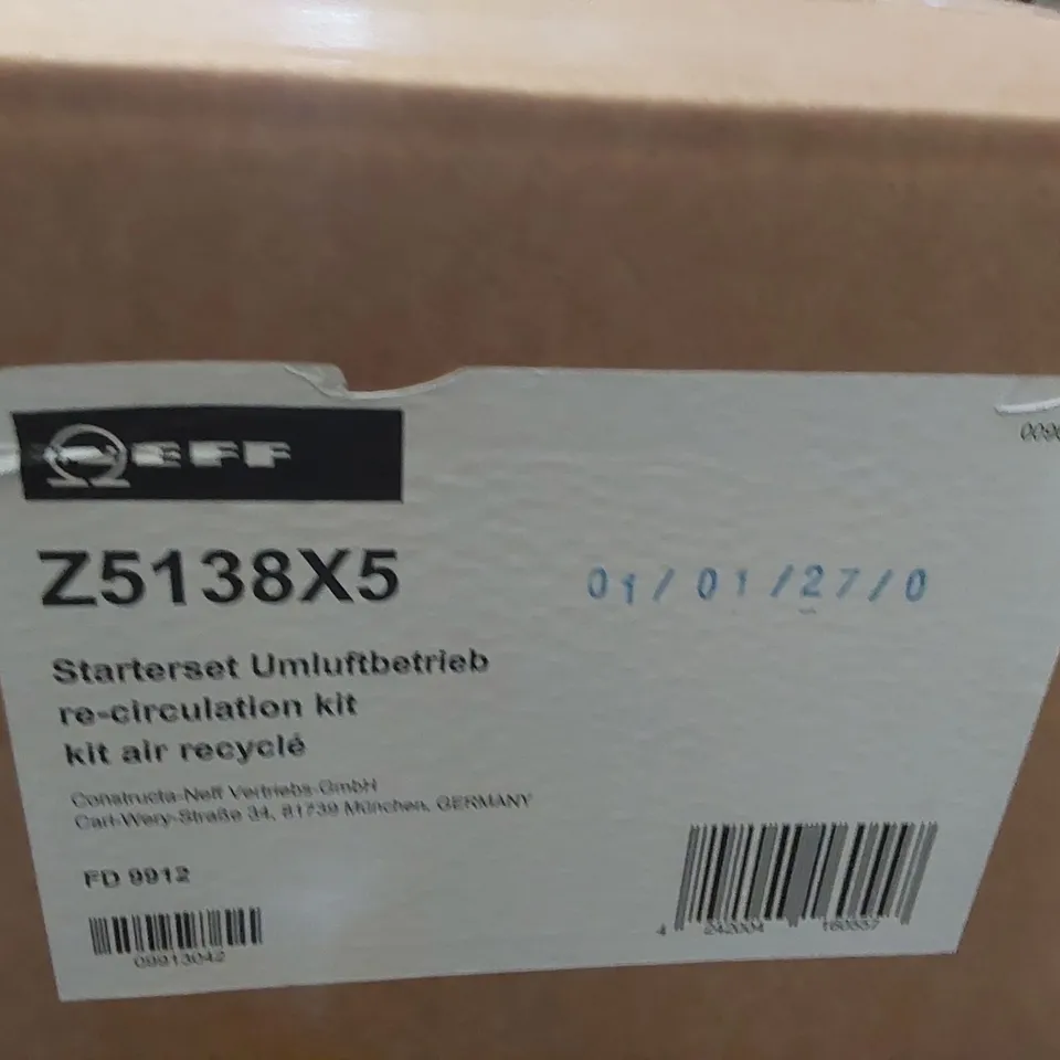5x BRAND NEW NEFF Z5138X5 RE-CIRCULATION KITS (5 BOXES)