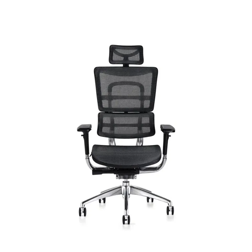 BOXED ERGONOMIC DESK CHAIR WITH HEADREST (1 BOX)