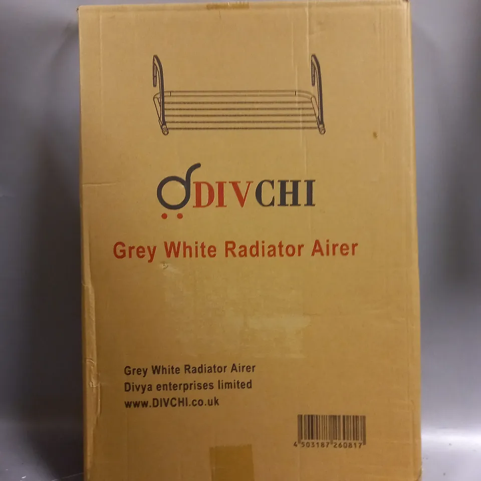 BOXED ODIVCHI GREY WHITE RADIATOR AIRER 