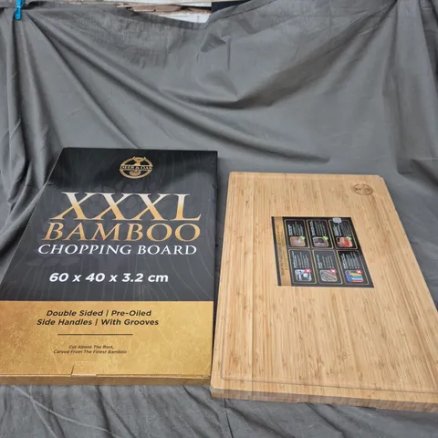 SEALED DEER & OAK XXXL BAMBOO CHOPPING BOARD – 60 X 40 X 3.2 CM