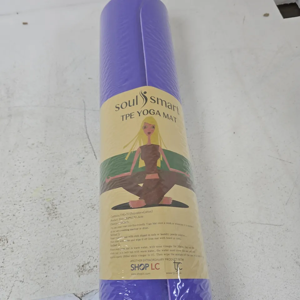 BOX OF 12 PURPLE SOULSMART TPE YOGA MATS