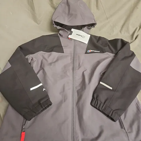 BERGHAUS WATERPROOF JACKET – GREY/PURPLE SIZE UNSPECIFIED