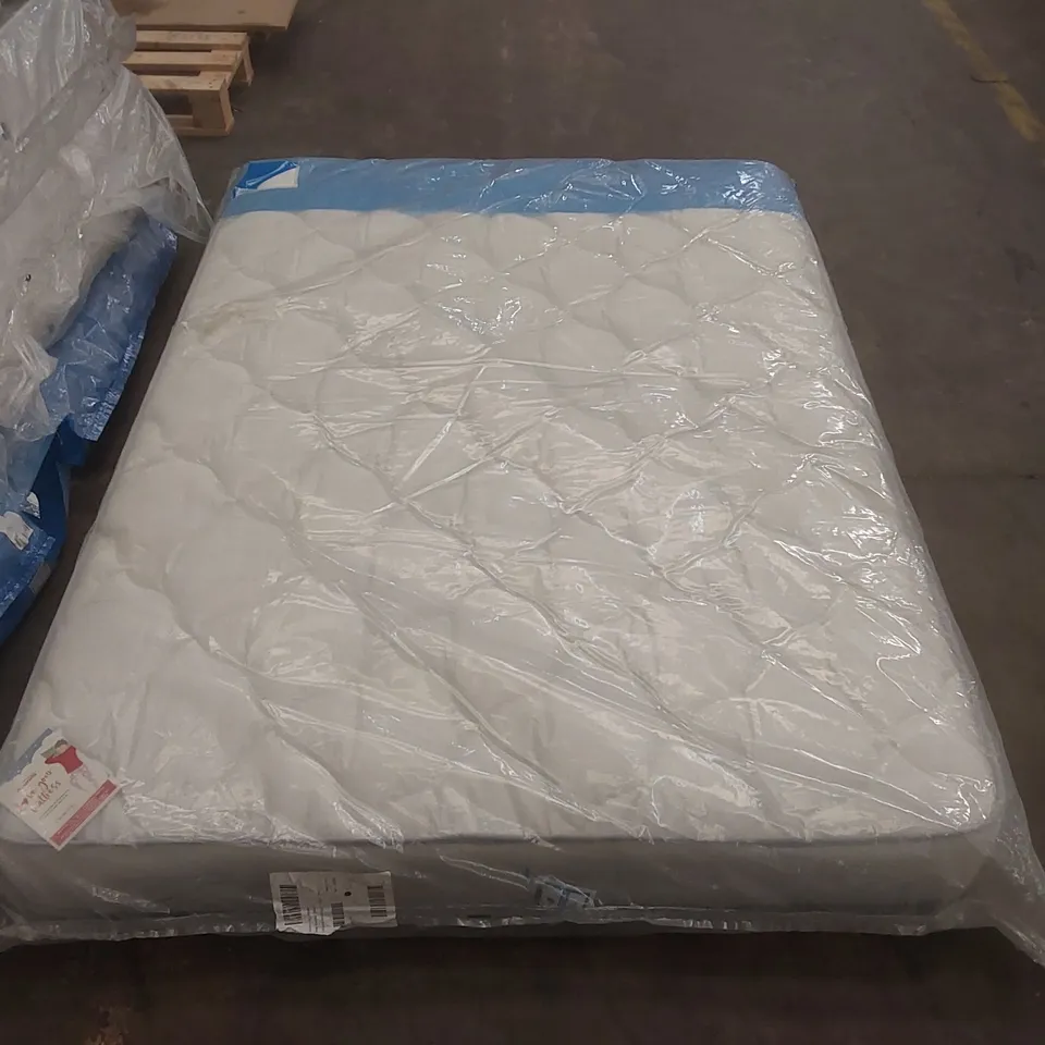 QUALITY BAGGED DOUBLE 135cm AIRSPRUNG LUXURY QUILTED MEDIUM MATTRESS RRP £229