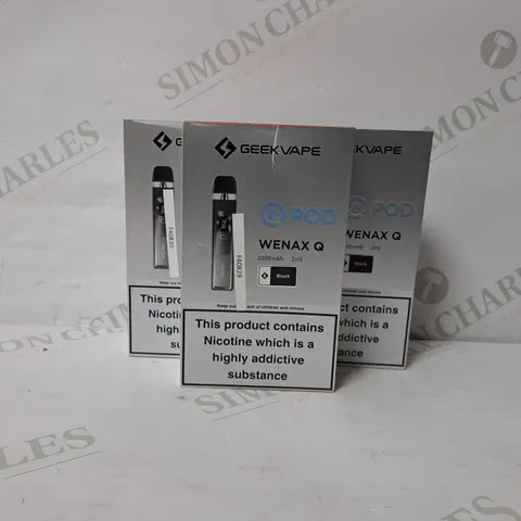 3 BOXED GEEKVAPE WENAX Q POD VAPE KIT
