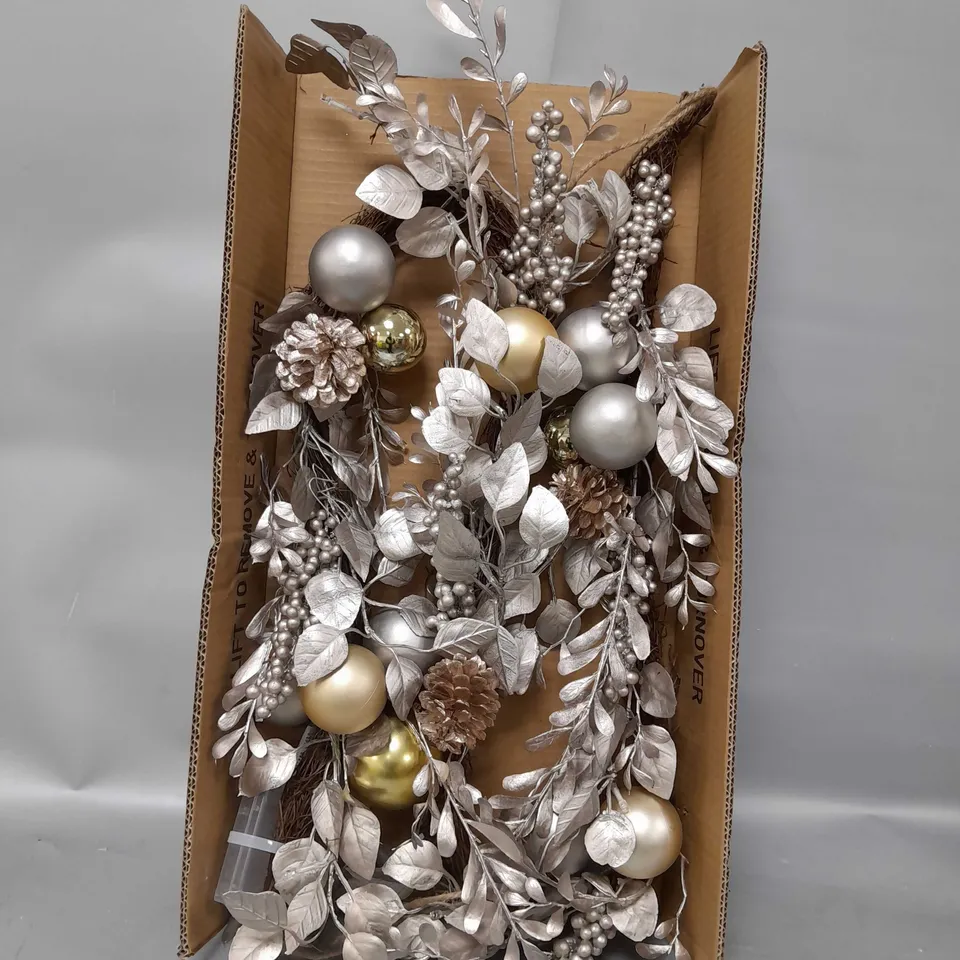 6FT CHAMPAGNE GOLD PRE LIT GARLAND RRP £39.99