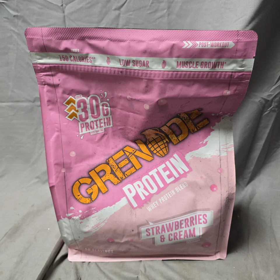 GRENADE PROTEIN WHEY PROTEIN BLEND STRAWBERRIES & CREAM (50 SERVINGS)