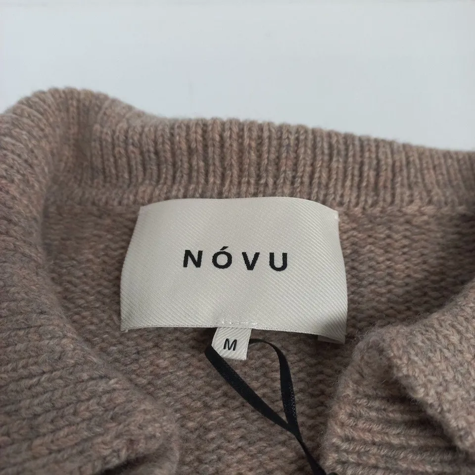 NÓVU KNIT JUMPER – TAUPE, UK MEDIUM (M)