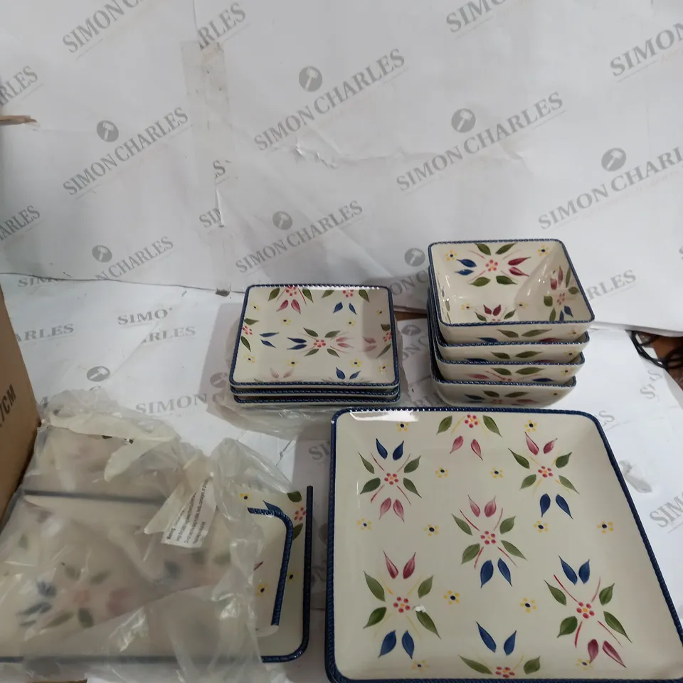 12 PIECE DECORATE PLATE/BOWL SET 