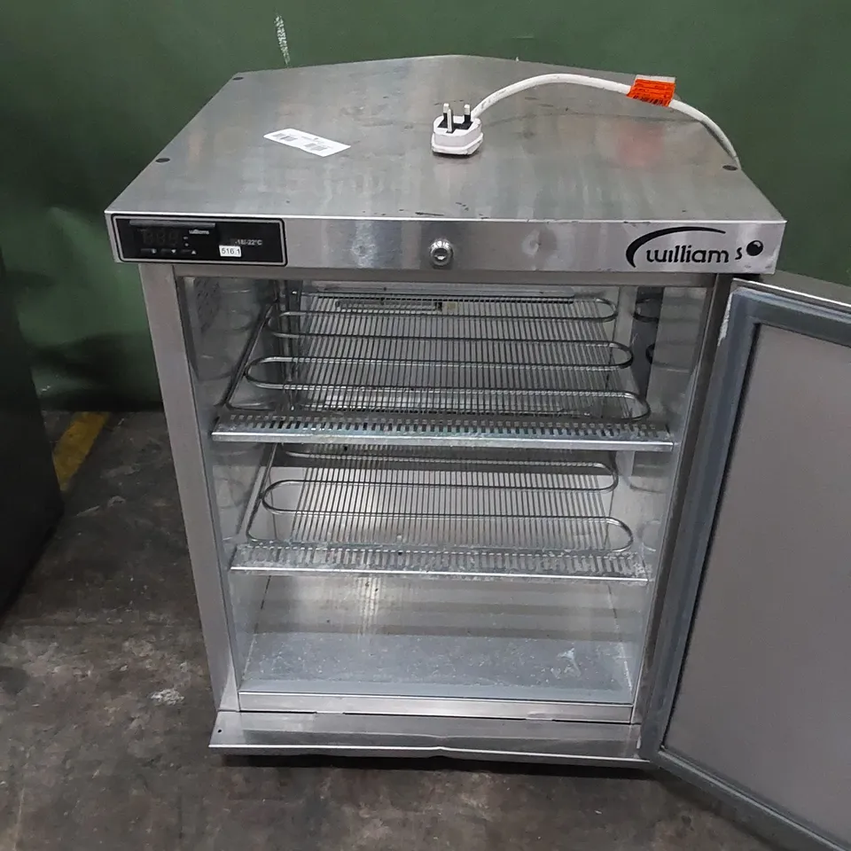 WILLIAMS LA135SA R290 R1 AMBER COMMERCIAL UNDER COUNTER FREEZER