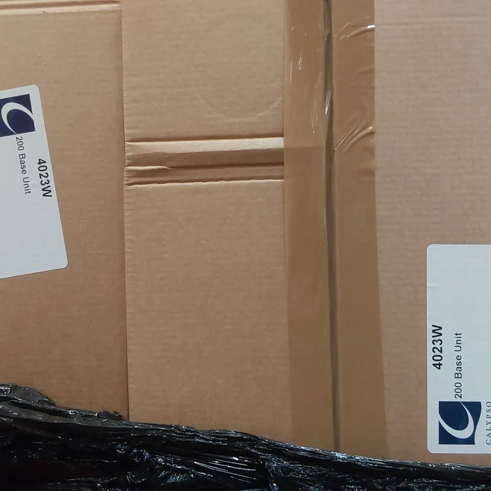 PALLET CONTAINING A LARGE QUANTITY OF BATHROOM FURNITURE PARTS INCLUDING: CALYPSO BASE UNIT CARCASSES ECT