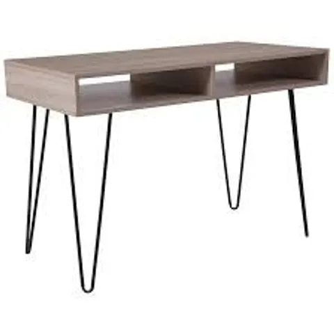 BOXED FLASH FURNITURE FRANKLIN 43.25-IN BROWN MODERN/CONTEMPORARY COMPUTER DESK (1 BOX)