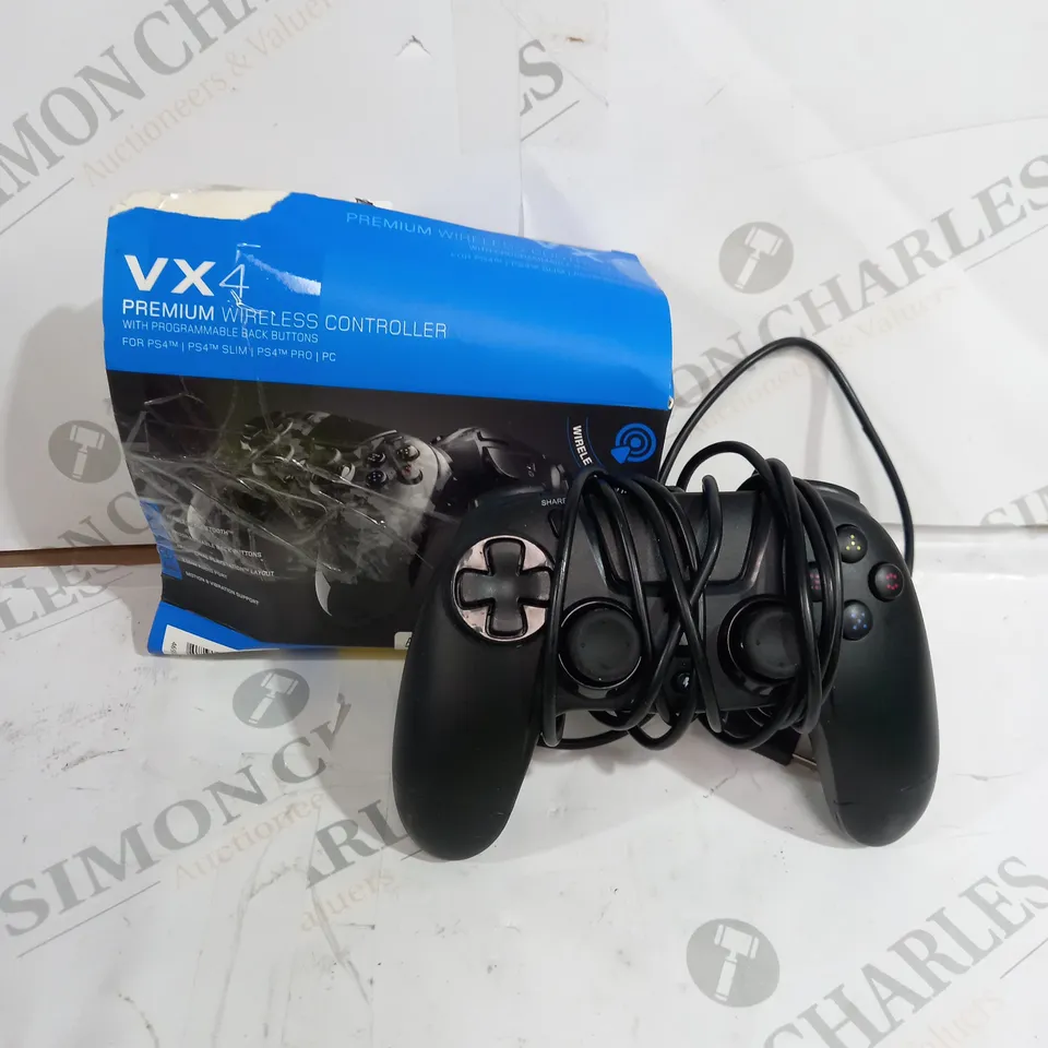 VX4 PREMIUM WIRELESS CONTROLLER FOR PS4 IN BLACK