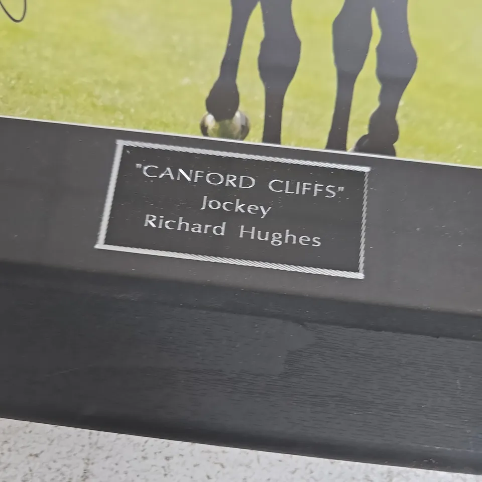 Canford Cliffs – Jockey Richard Hughes Signed Framed Photograph