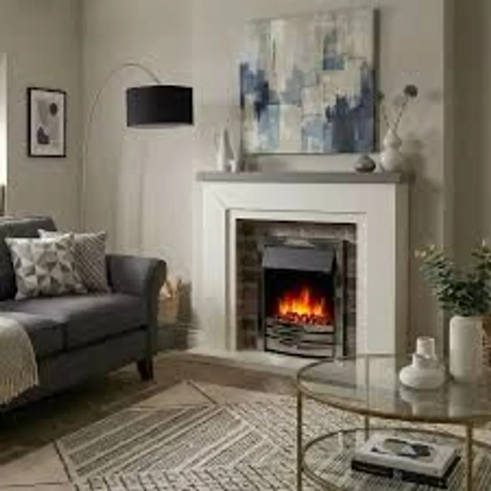 BOXED FLAMBOROUGH ELECTRIC FIRE (2 BOXES)