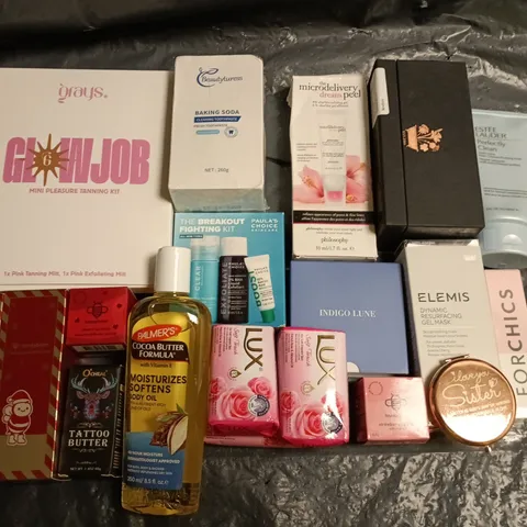 LOT OF APPROXIMATELY 20 ASSORTED HEALTH AND BEAUTY ITEMS TO INCLUDE ELEMIS, ESTEE LAUDER AND LUX