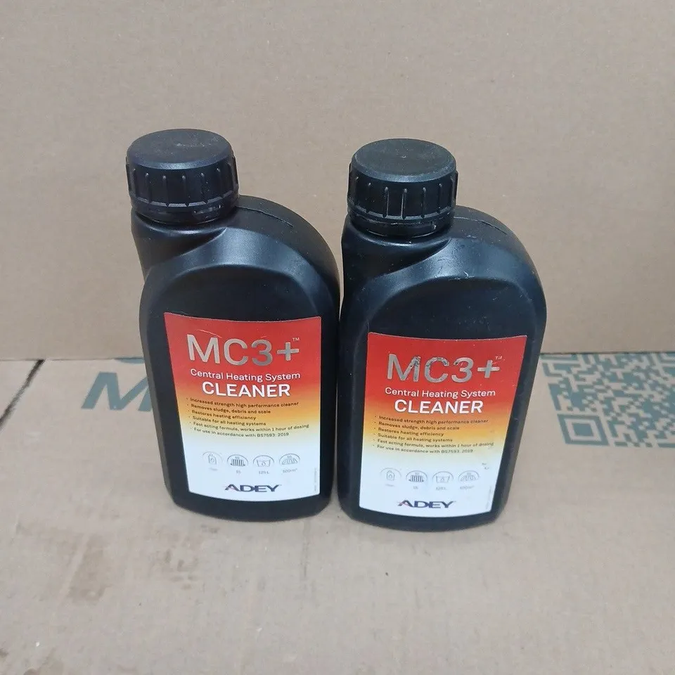 ADEY MC3+ CENTRAL HEATING SYSTEM CLEANER – 2 X 500ML BOTTLES
