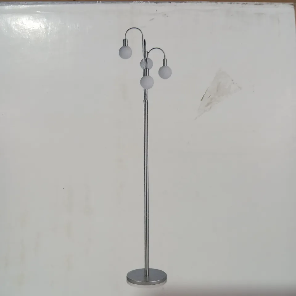 M&S BELLA POLISHED NICKEL 4 LIGHT FLOOR LAMP