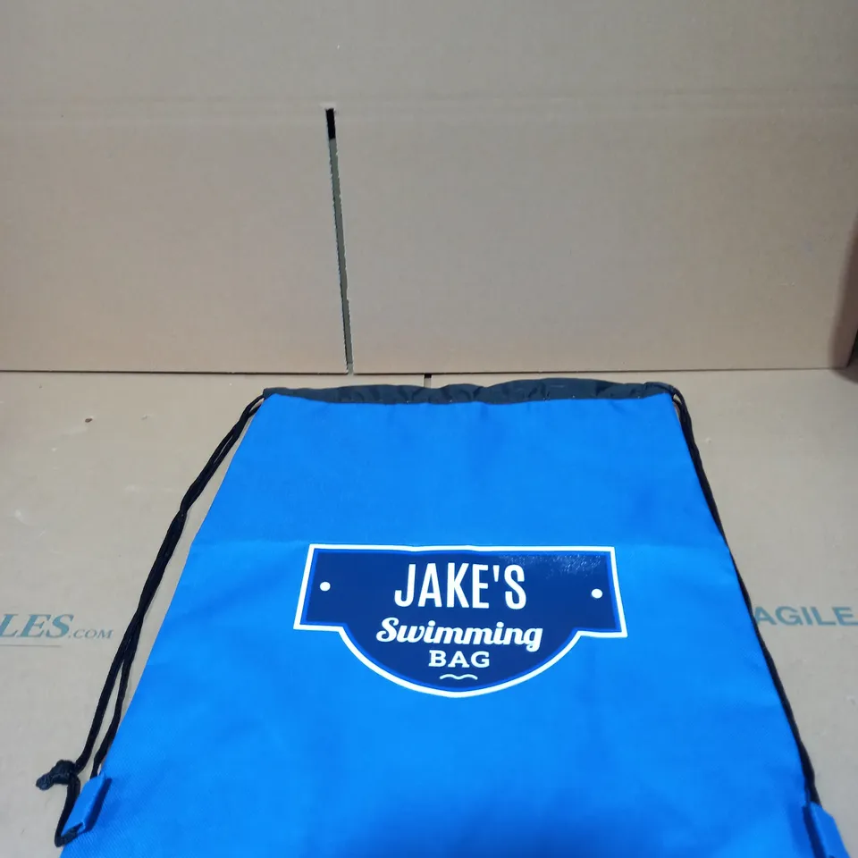 PERSONALISED BLUE SWIMMING BAG