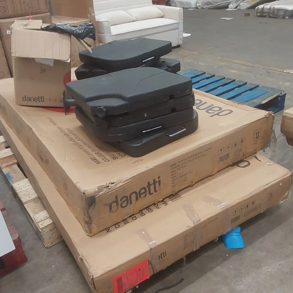 PALLET OF ASSORTED DANETTI FURNITURE PARTS