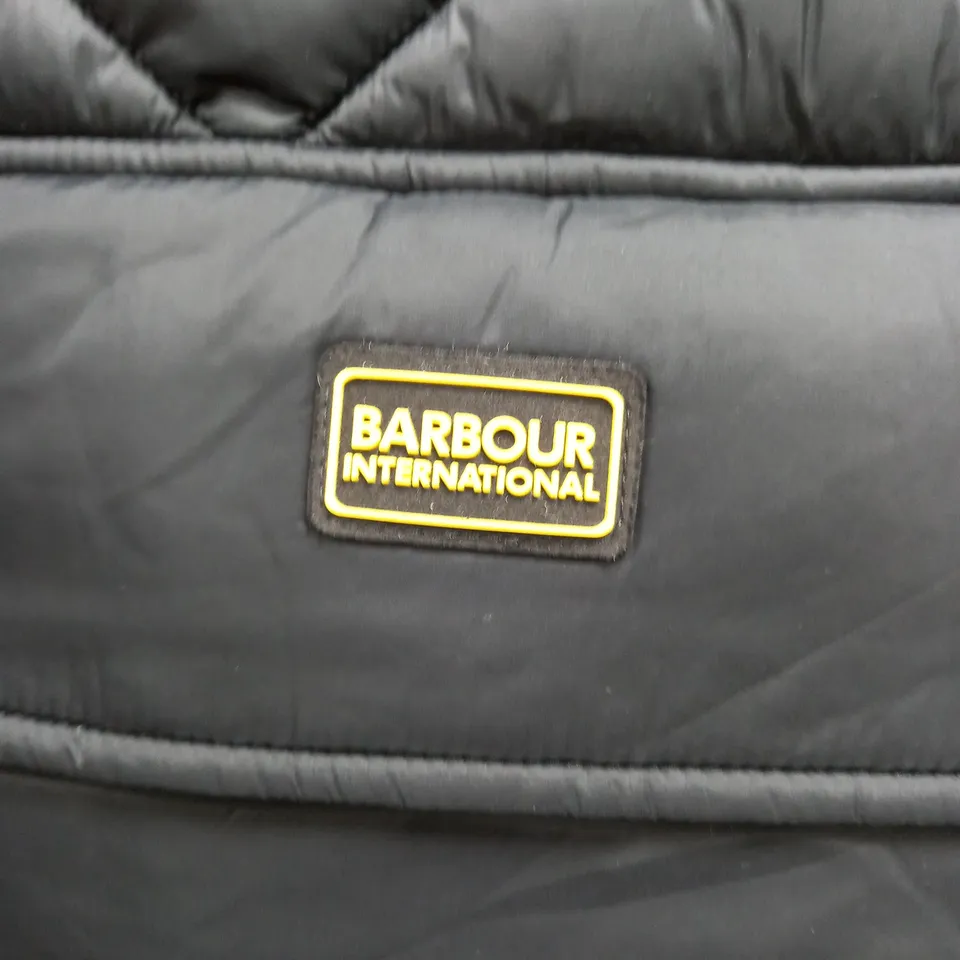 BARBOUR BONEVILLE GILET IN BLACK - SIZE 14