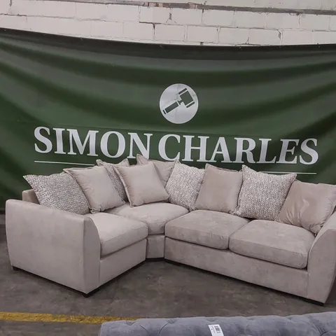 QUALITY DESIGNER HAVANA LH DOUBLE ARM CORNER GROUP SOFA