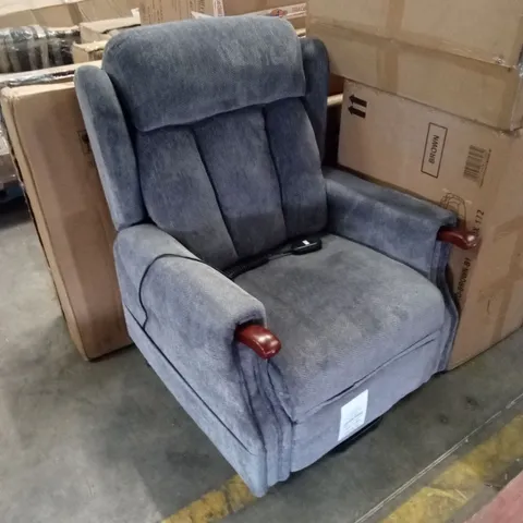 DESIGNER FABRIC UPHOLSTERED POWER RECLINER CHAIR