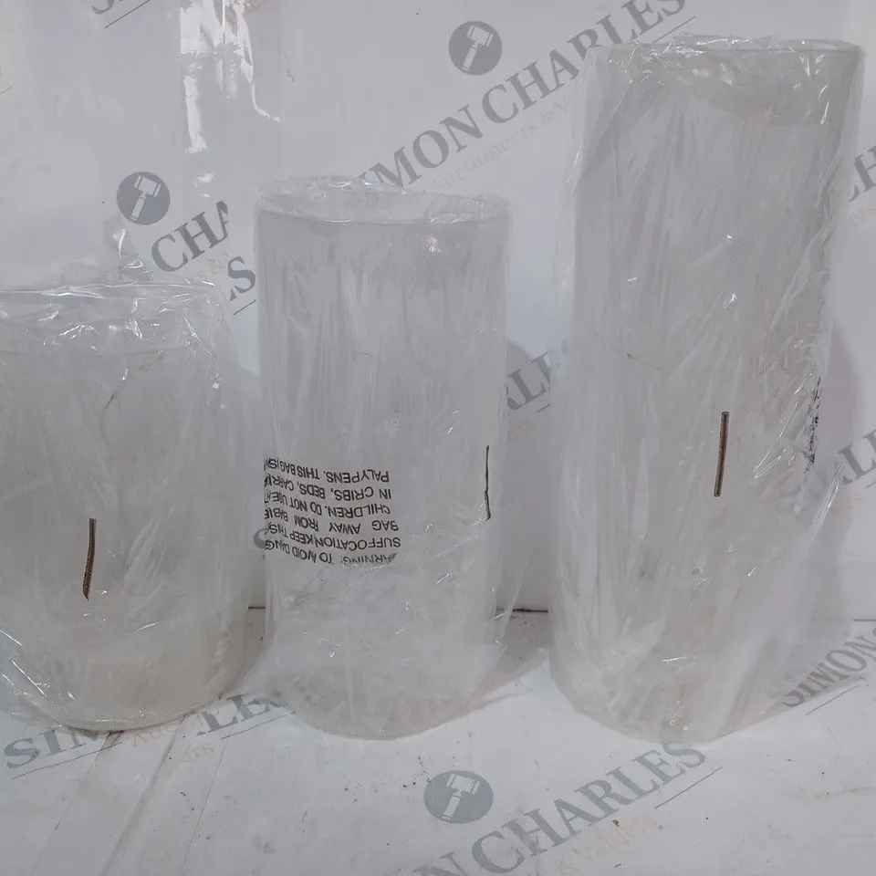 HOME REFLECTIONS SET OF 3 PRE-LIT CYLINDERS