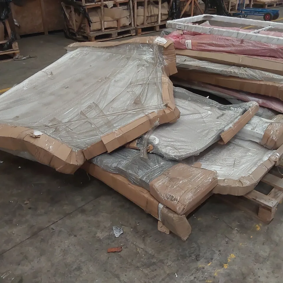 PALLET OF ASSORTED HOMESDIRECT365 FURNITURE PARTS - MAINLY BED PARTS