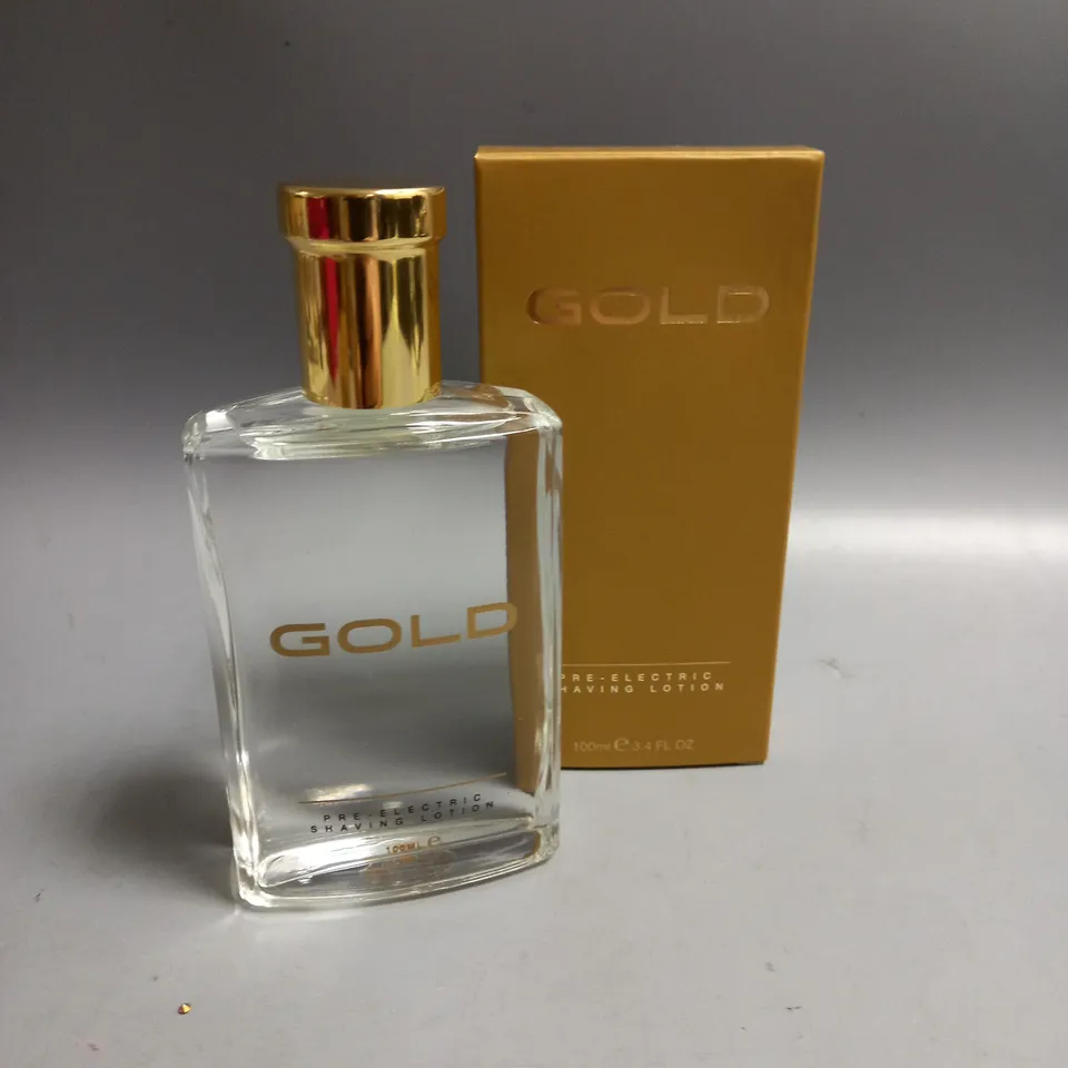 BOXED GOLD PRE-ELECTRIC SHAVING LOTION 100ML