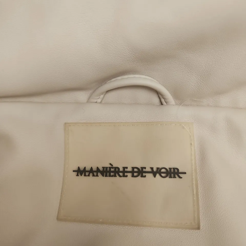 MANIÈRE DE VOIR BEIGE QUILTED PUFFER JACKET SIZE UNSPECIFIED