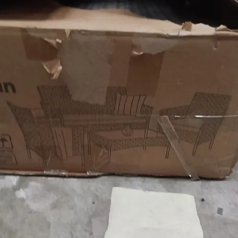 BOXED 4 SEATER SOFA RATTAN SET