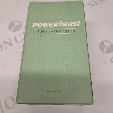 FIVE BRAND NEW BRAND NEW BOXED POWER BLAST FOLDABLE MISTING FAN