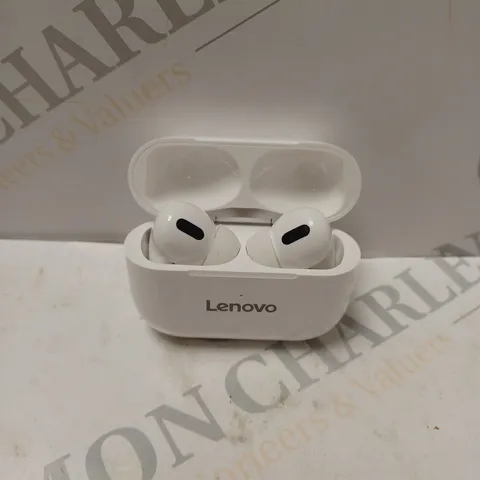 LENOVO WIRELESS EARBUDS IN WHITE