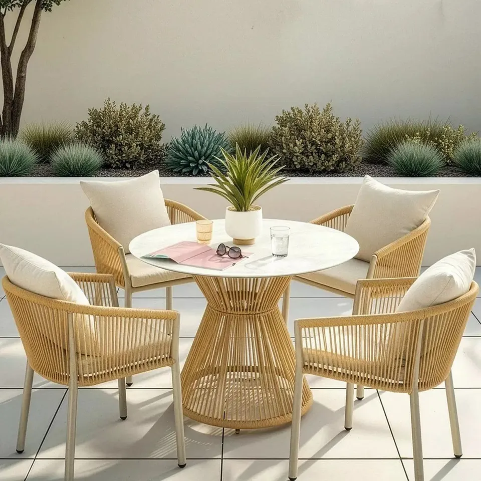 BOXED COLUMBIA 4 SEATER DINING SET (3 BOXES) RRP £499