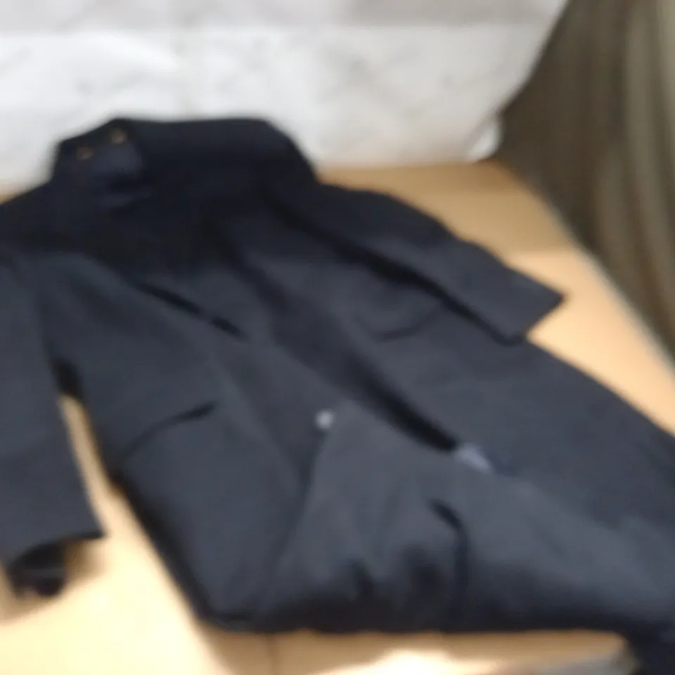 WESTBURY WOOL MIX TRENCH COAT IN DARK NAVY - UK M 40"