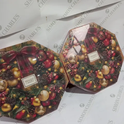 LOT OF 2 YANKEE CANDLE CHRISTMAS CALENDARS