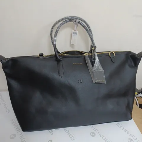 KATIE LOXTON BLACK FAUX LEATHER BAG 