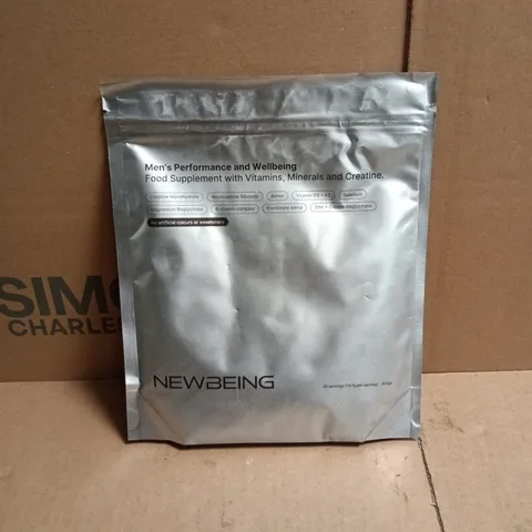 NEWBEING MENS PERFORMANCE AND WELLBEING FOOD SUPPLEMENT WITH VITAMINS/MINERALS/CREATINE 441G