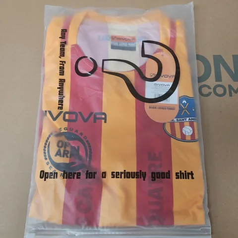 BAGGED GIVOVA SANT ADREU HOME 21/22 MENS FOOTBALL SHIRT - MEDIUM