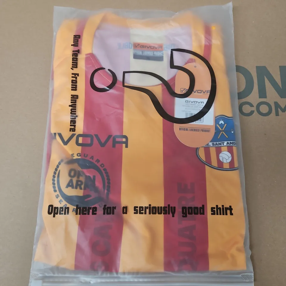 BAGGED GIVOVA SANT ADREU HOME 21/22 MENS FOOTBALL SHIRT - MEDIUM