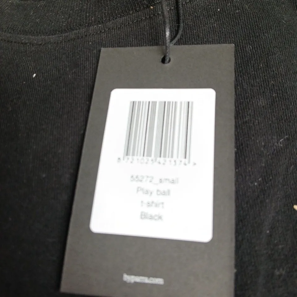 PARVA BLACK HOODIE WITH WHITE LOGO PATCH