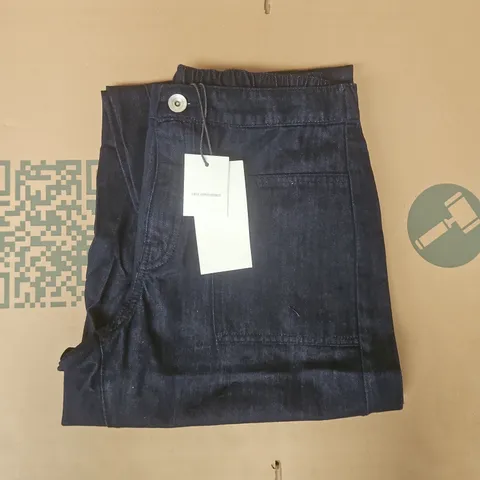 ZARA TROUSERS IN DENIM BLUE SIZE UK SMALL