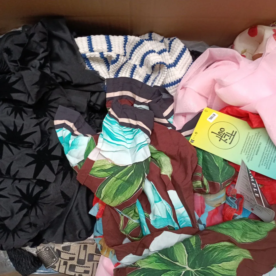 APPROXIMATELY 20 ASSORTED CLOTHING AND FASHION PRODUCTS IN VARIOUS STYLES AND SIZES - COLLECTION ONLY